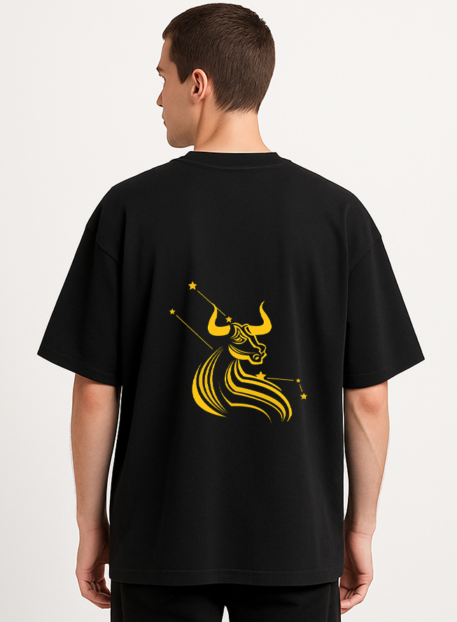 Taurus (Taurus themed Embroidered oversize t-shirt, unisex)