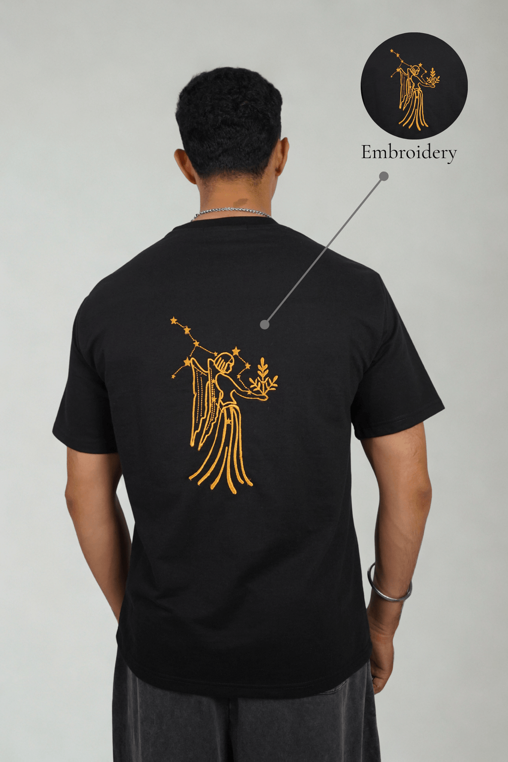 Virgo (Virgo themed Embroidered oversize t-shirt, unisex) - Albin FashionT-shirtAlbin Fashion