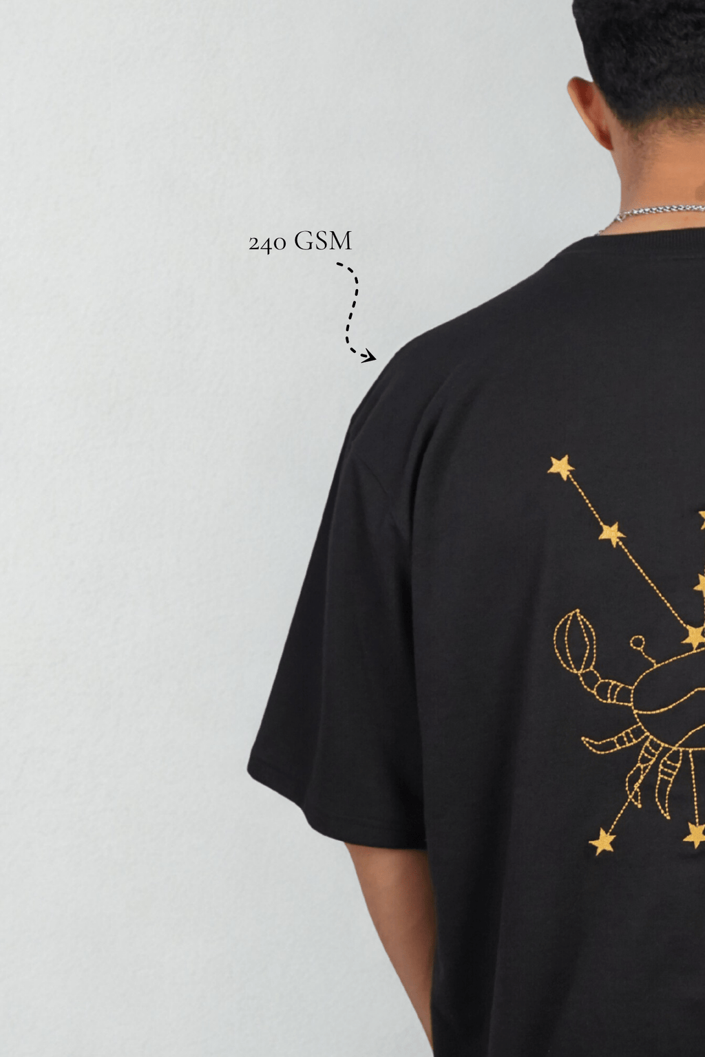 Cancer (Cancer themed Embroidered oversize t-shirt, unisex) - Albin FashionT-shirtAlbin Fashion