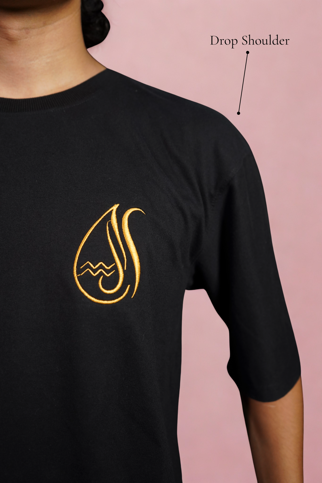 Aquarius (Aquarius themed Embroidered oversize t-shirt, unisex)