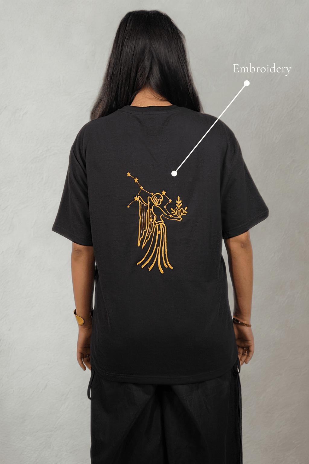 Virgo (Virgo themed Embroidered oversize t-shirt, unisex) - Albin FashionT-shirtAlbin Fashion