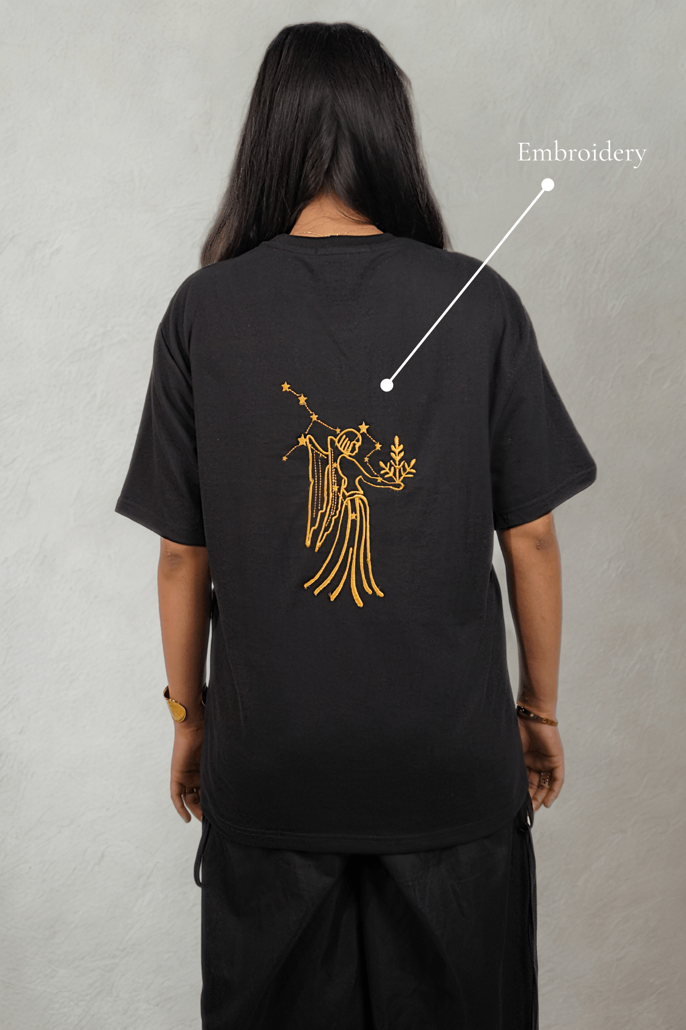 Virgo (Virgo themed Embroidered oversize t-shirt, unisex) - Albin FashionT-shirtAlbin Fashion