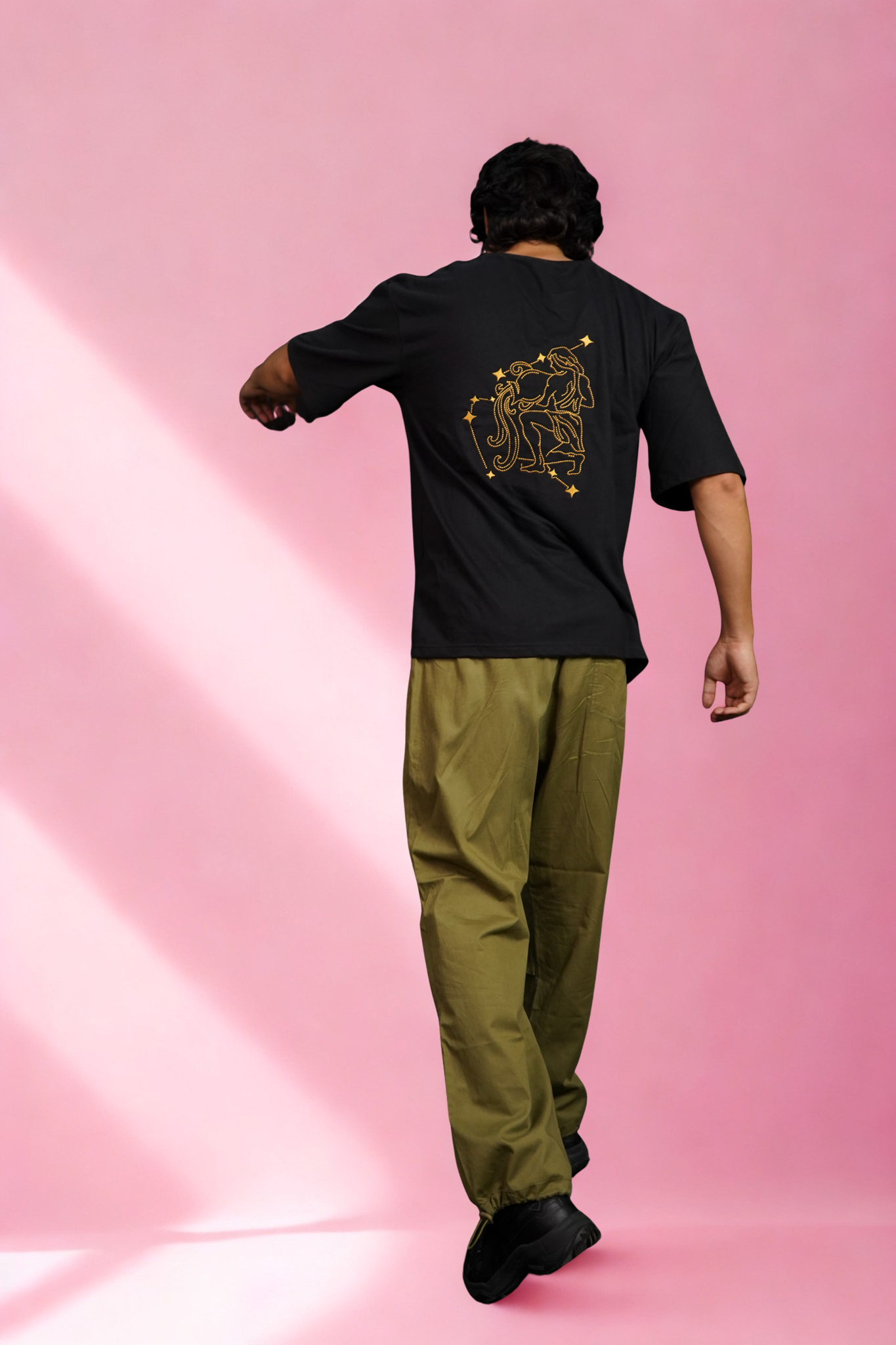 Aquarius (Aquarius themed Embroidered oversize t-shirt, unisex)