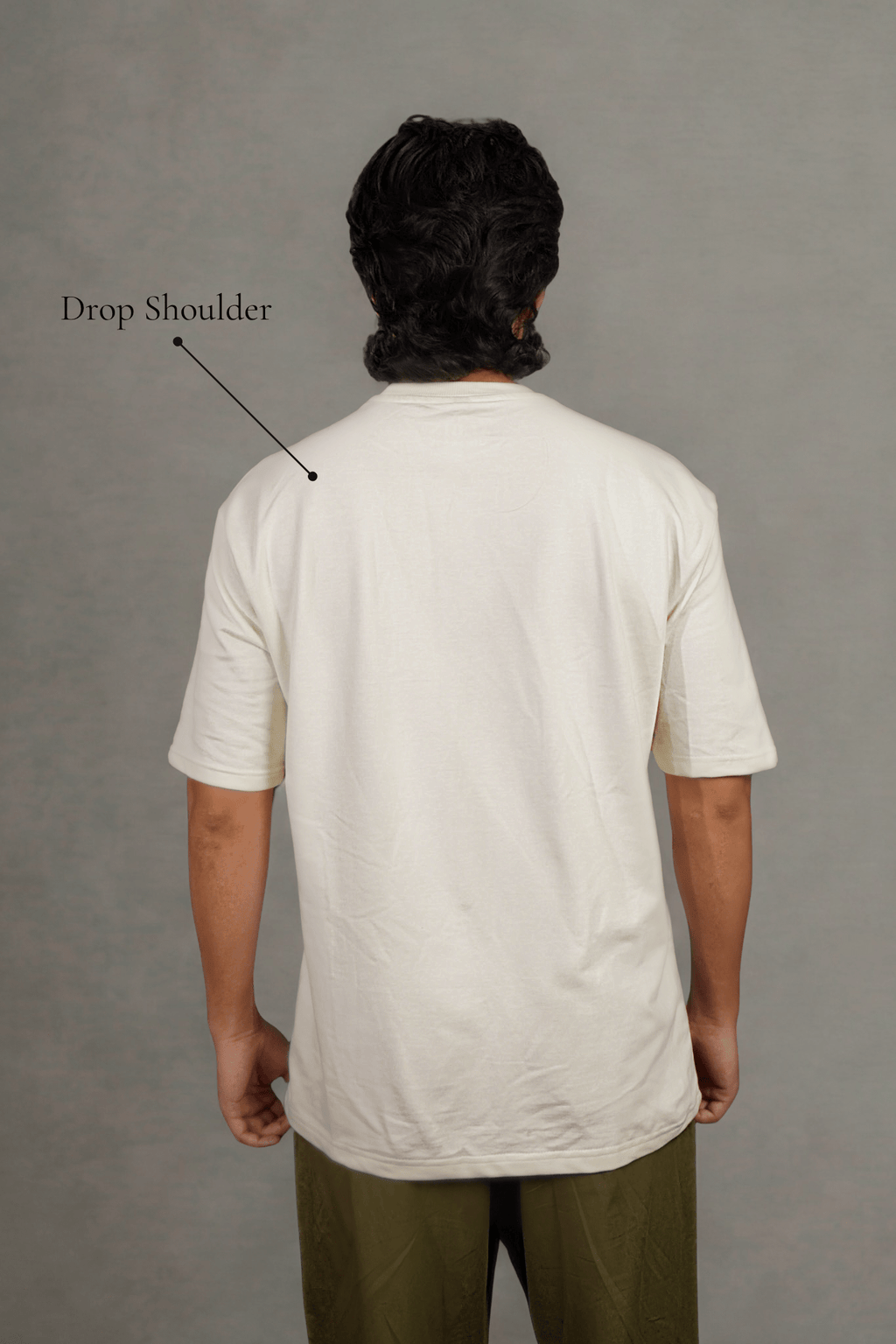 cosmic buddy Embroidered Over Size Off White T-shirt (Unisex) - Albin FashionT-shirtAlbin Fashion