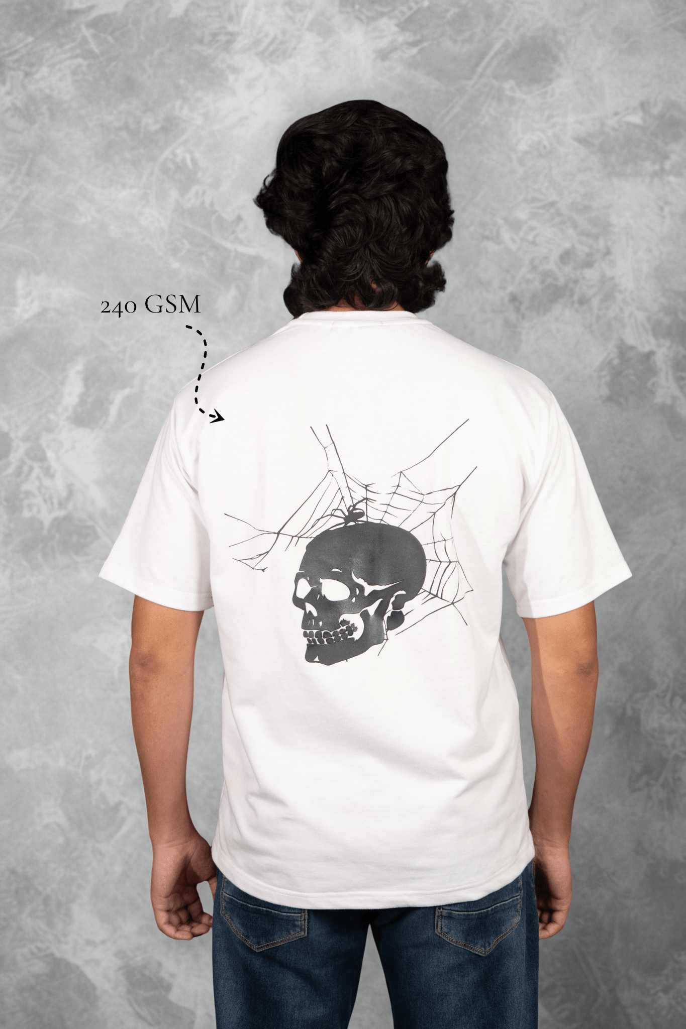 Skull Trap Screen Over Size White T-shirt (Unisex) - Albin FashionT-shirtAlbin Fashion