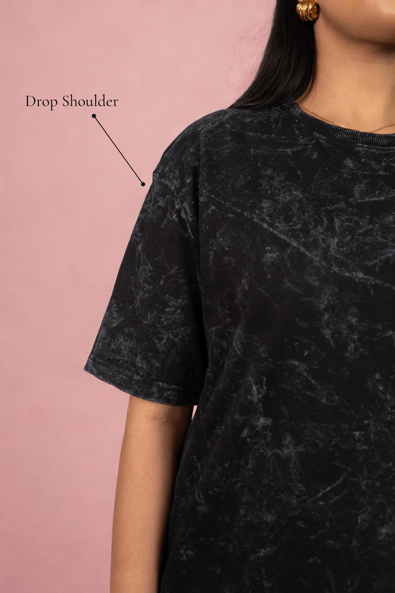 Acid Wash Embroidered Over Size T-shirt (Unisex) - Albin FashionT-shirtAlbin Fashion