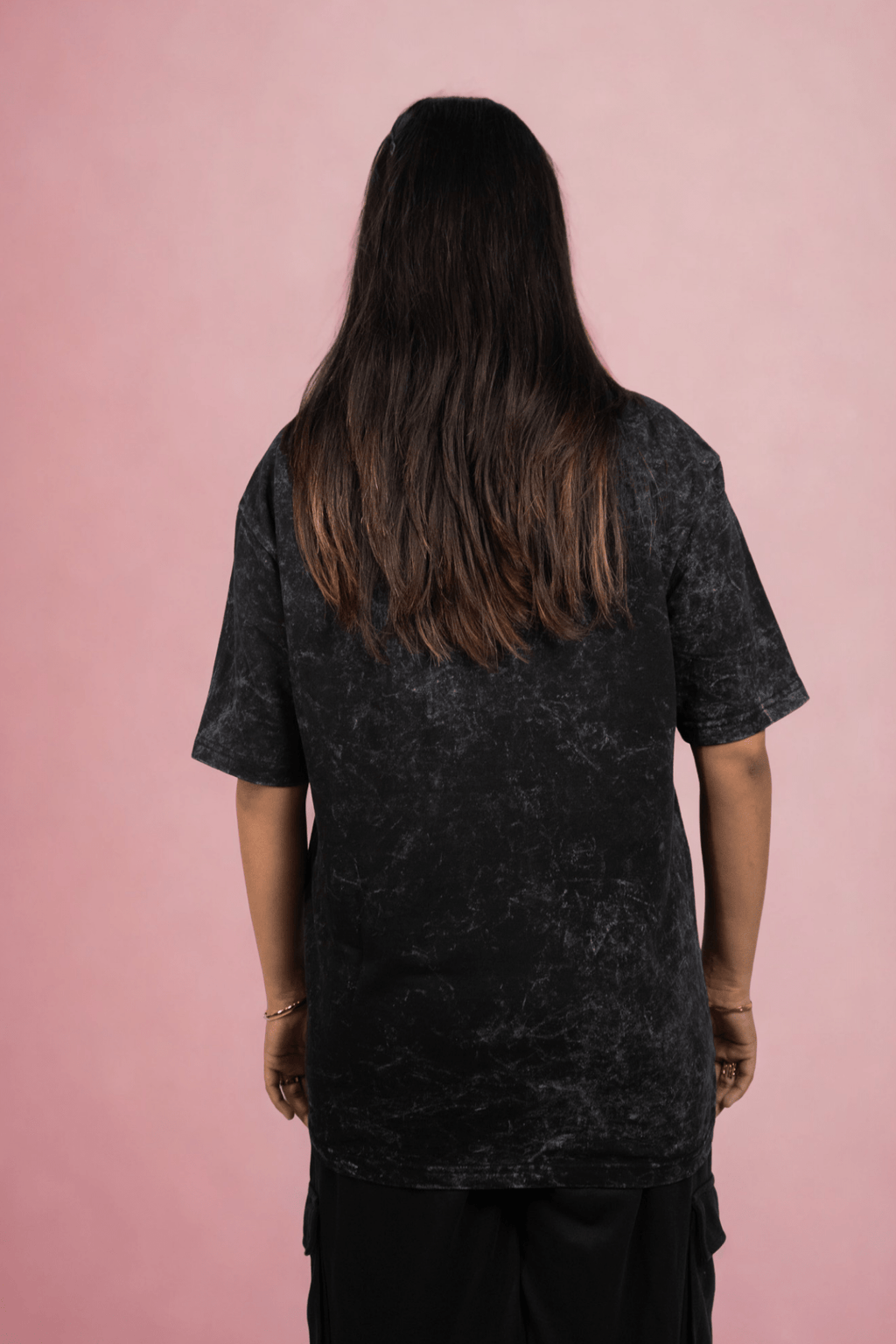 Acid Wash Embroidered Over Size T-shirt (Unisex) - Albin FashionT-shirtAlbin Fashion