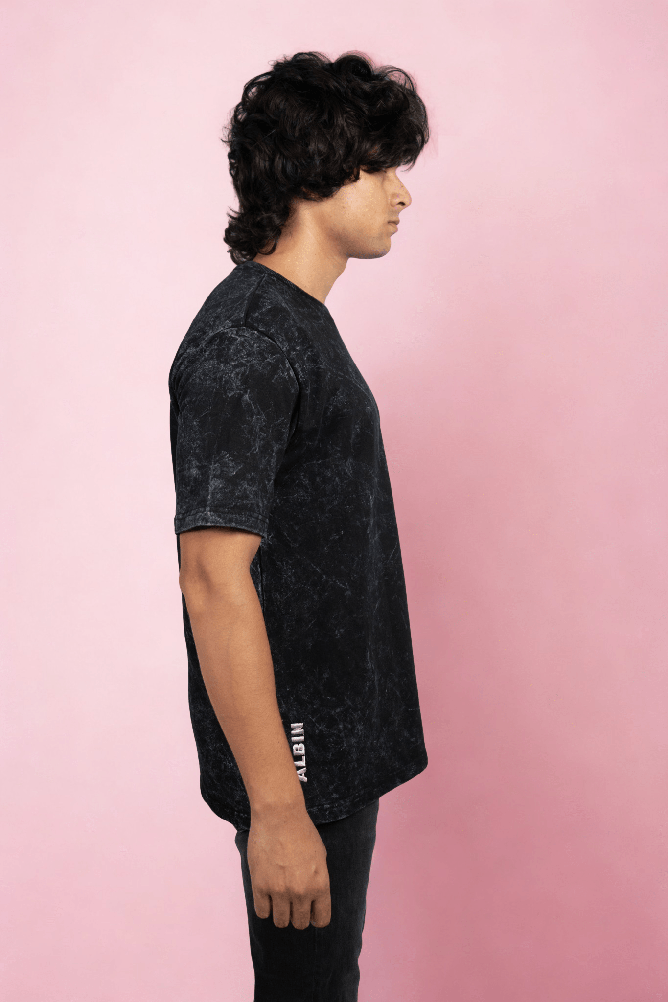 Acid Wash Embroidered Over Size T-shirt (Unisex) - Albin FashionT-shirtAlbin Fashion