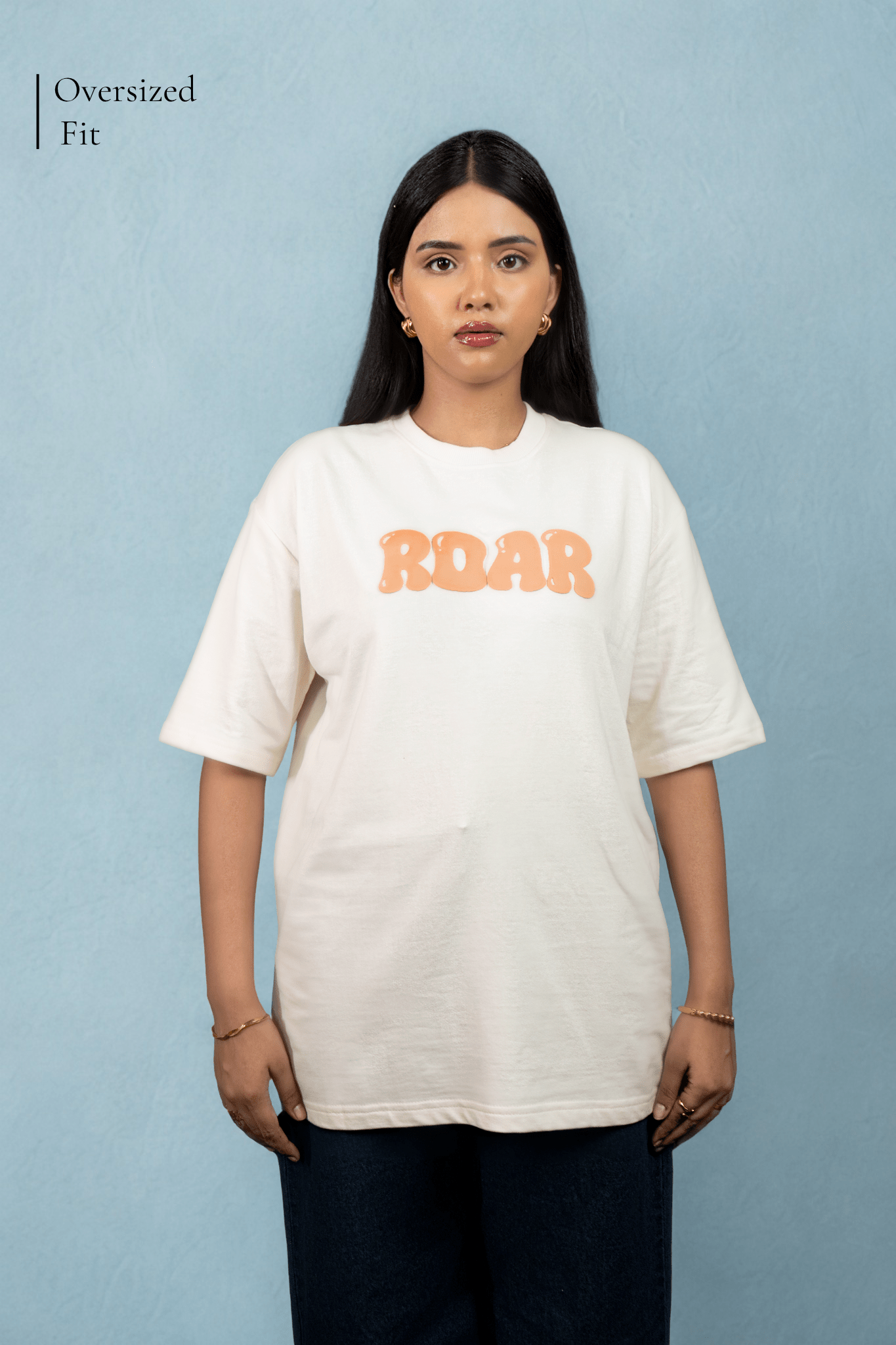 Roar Puff Over Size Off White T-shirt (Unisex) - Albin FashionT-shirtAlbin Fashion