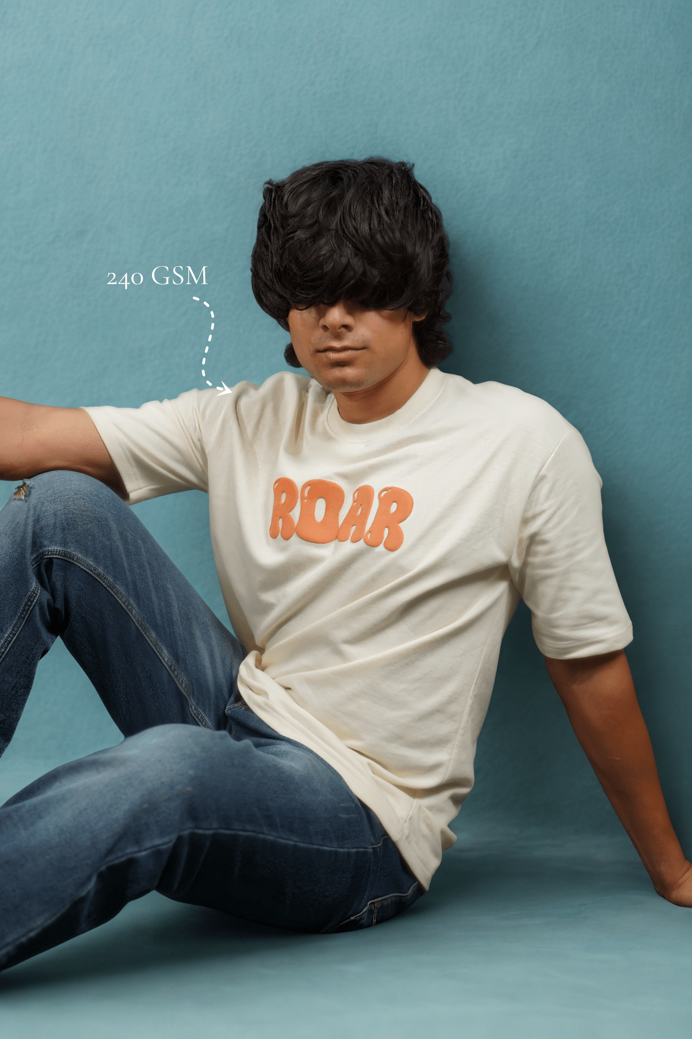 Roar Puff Over Size Off White T-shirt (Unisex) - Albin FashionT-shirtAlbin Fashion