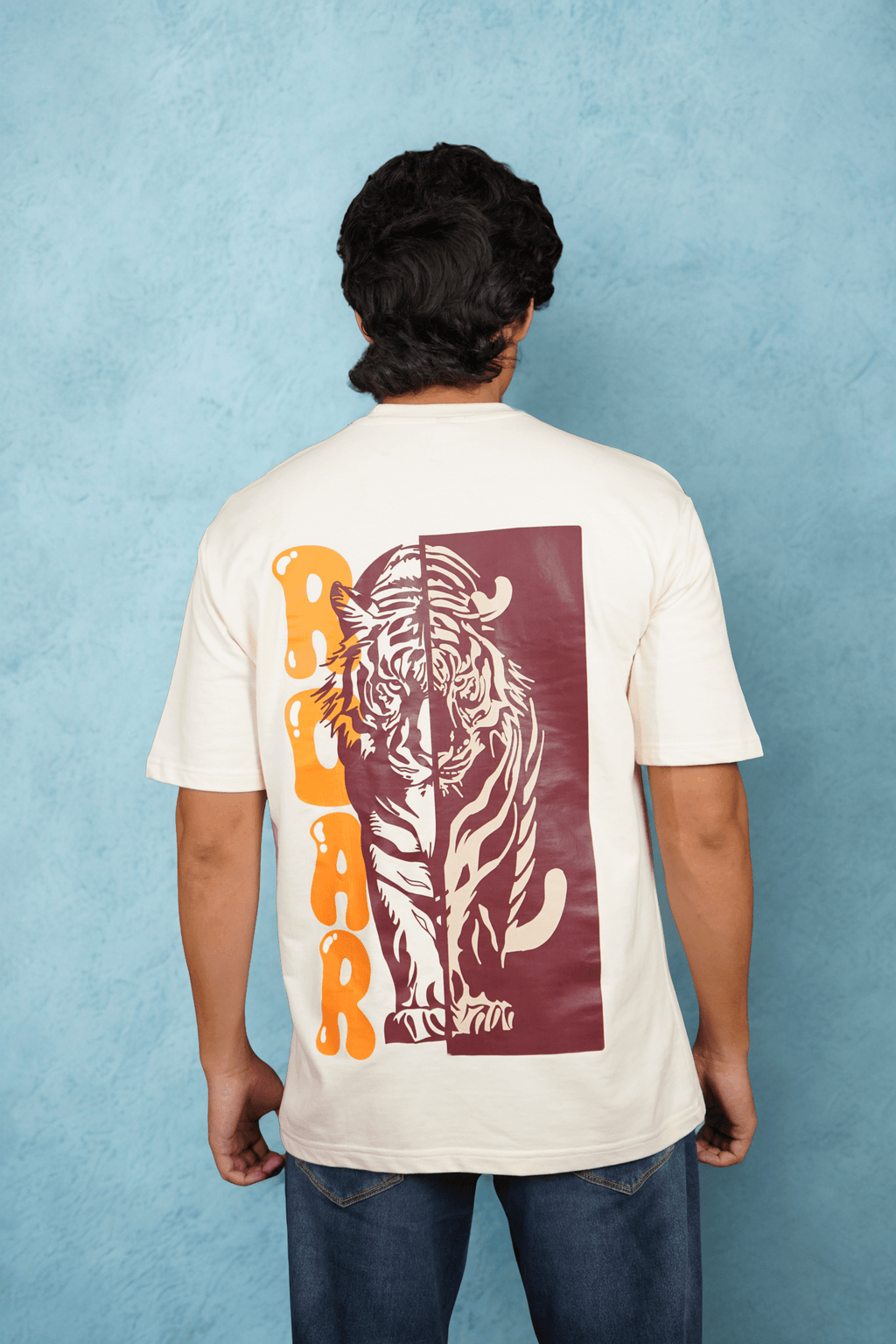 Roar Puff Over Size Off White T-shirt (Unisex) - Albin FashionT-shirtAlbin Fashion