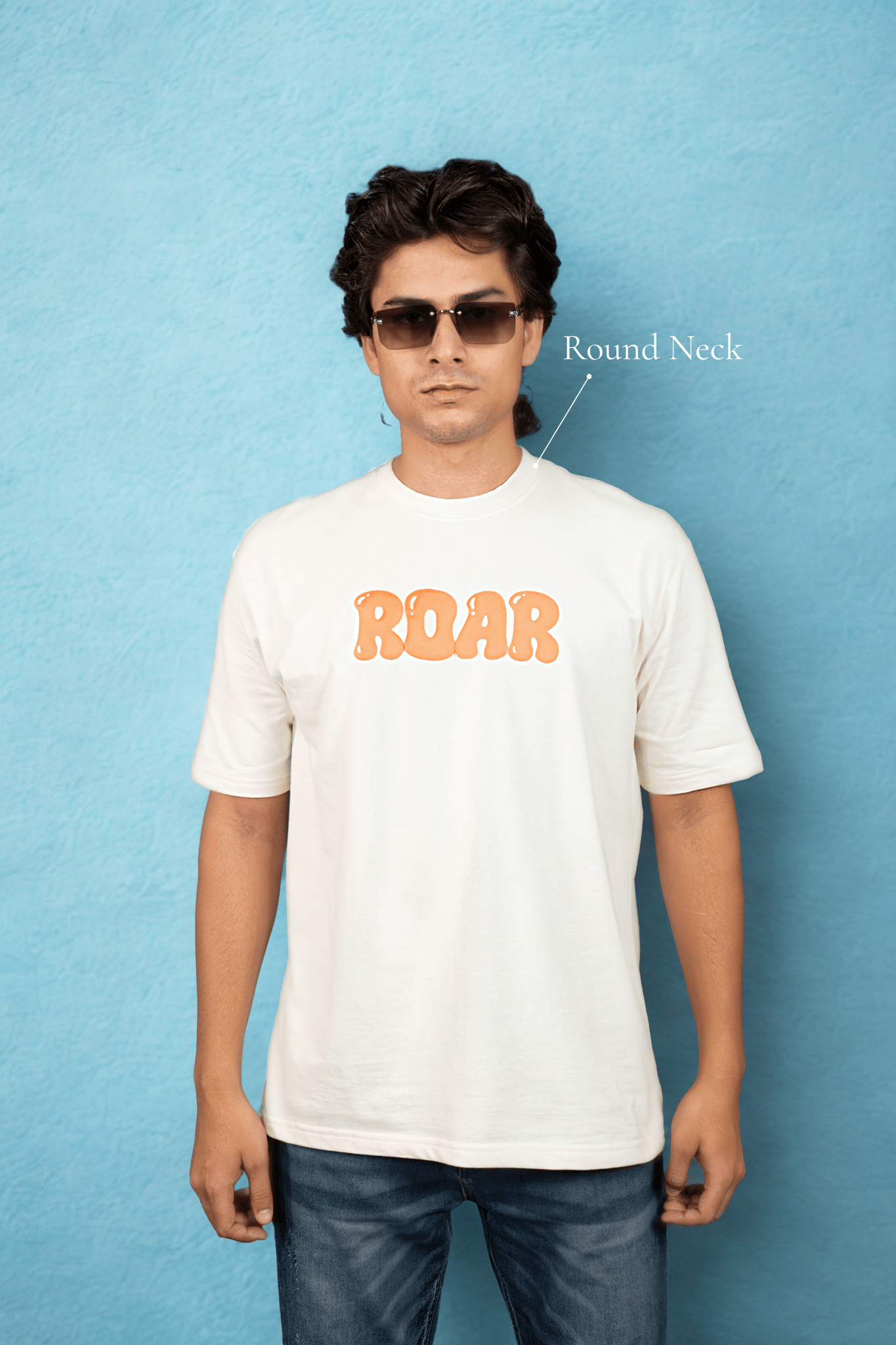 Roar Puff Over Size Off White T-shirt (Unisex) - Albin FashionT-shirtAlbin Fashion