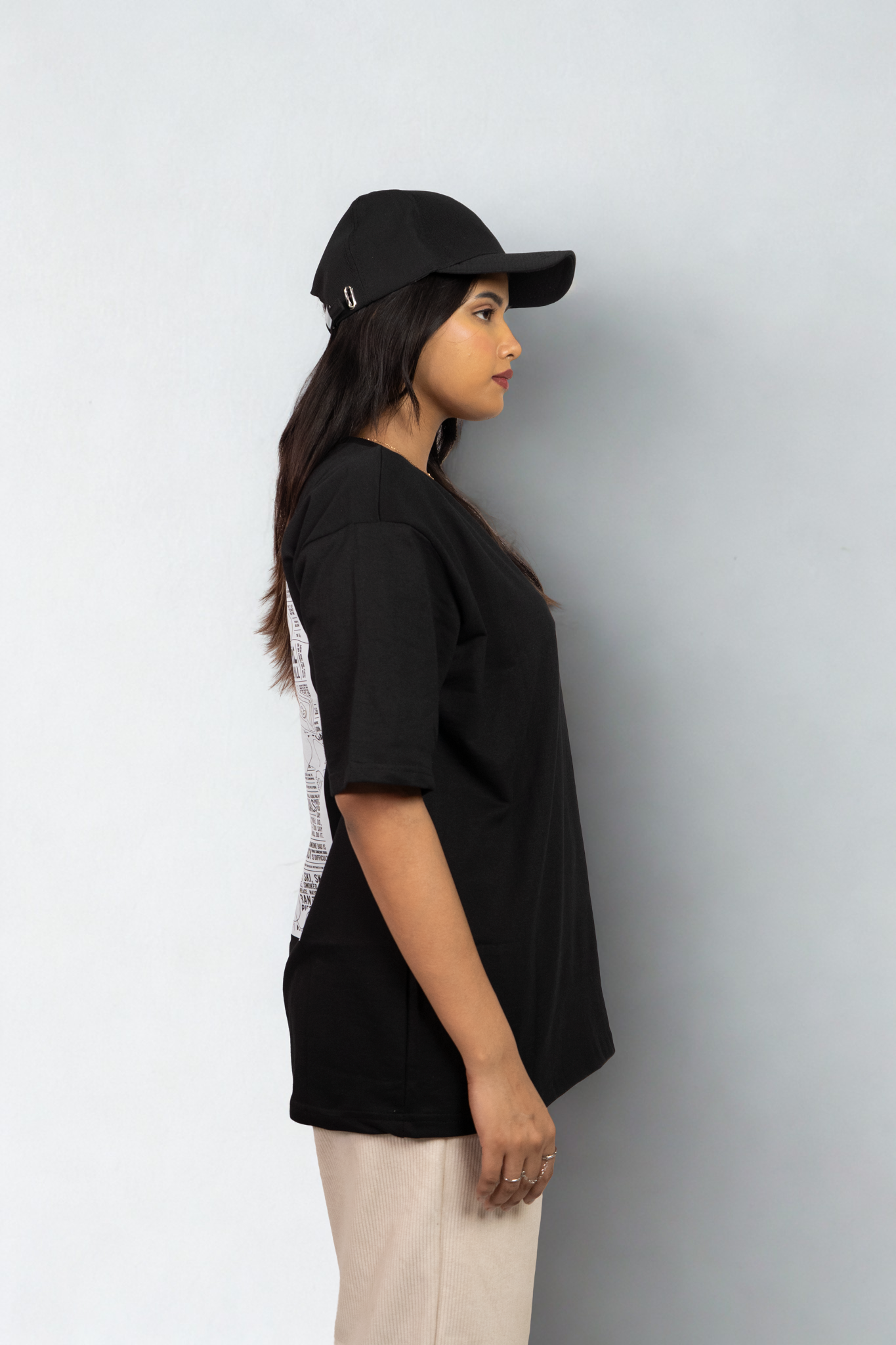 Ink and Cotton DTF Over Size Black T-shirt (Unisex)