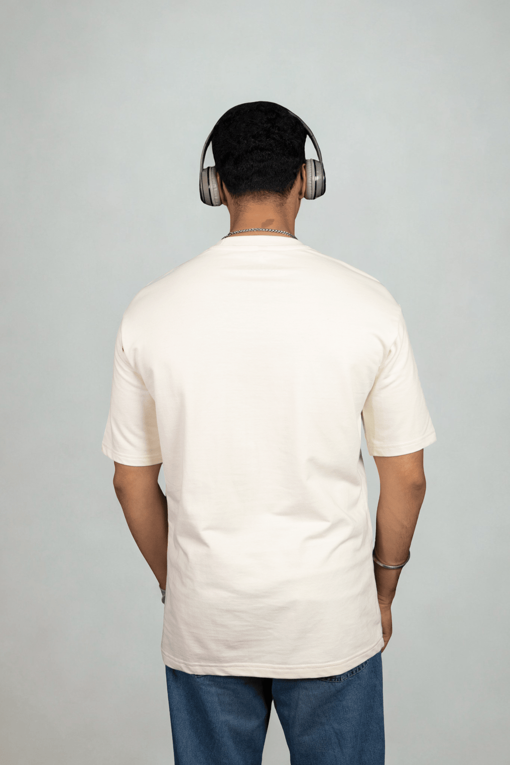 Skate Punk Embroidered Over Size Off White T-shirt (Unisex) - Albin FashionT-shirtAlbin Fashion