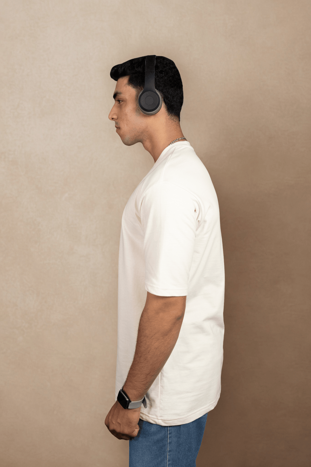 Wings of White Embroidered Over Size Off White T-shirt (Unisex) - Albin FashionT-shirtAlbin Fashion