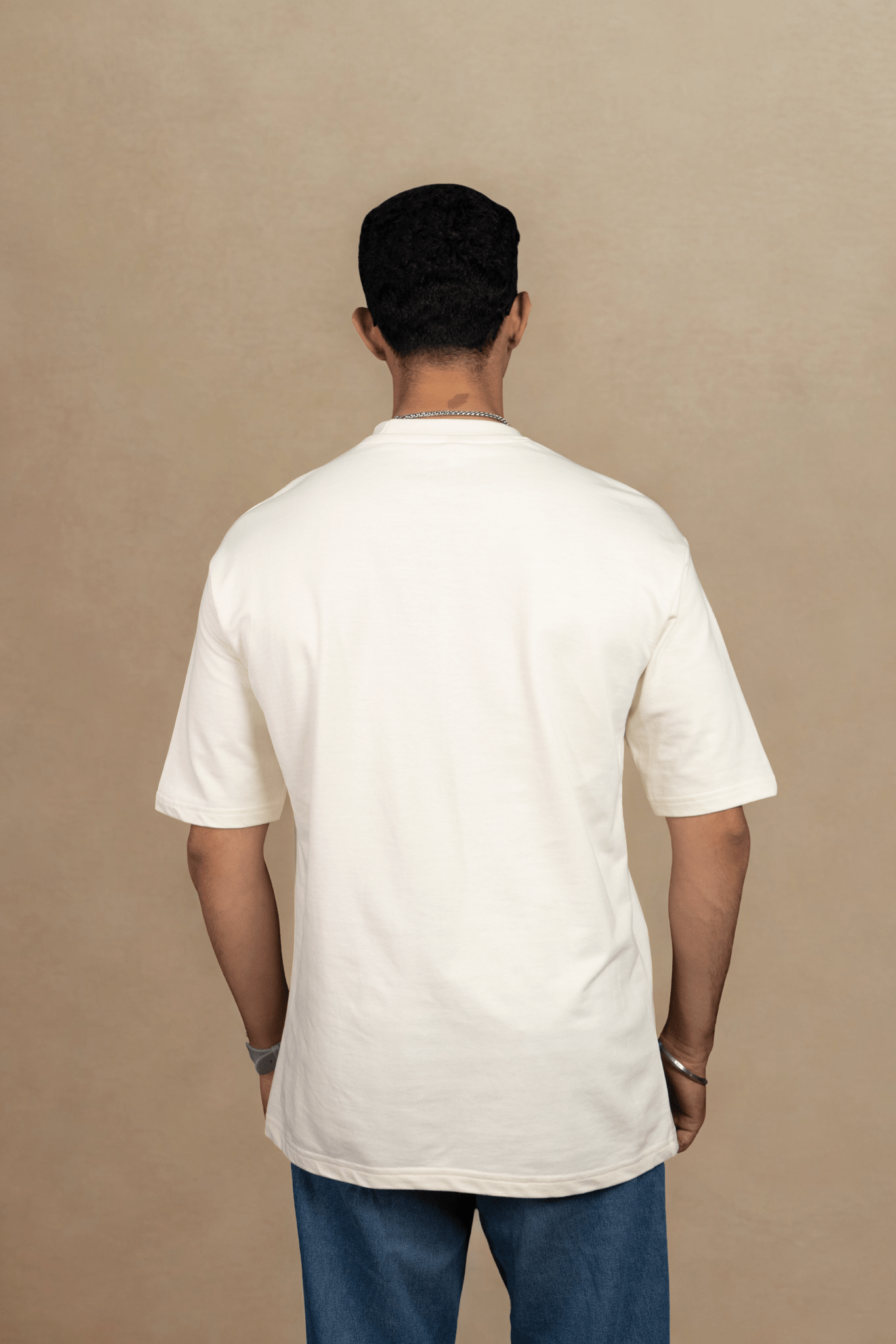 Wings of White Embroidered Over Size Off White T-shirt (Unisex) - Albin FashionT-shirtAlbin Fashion