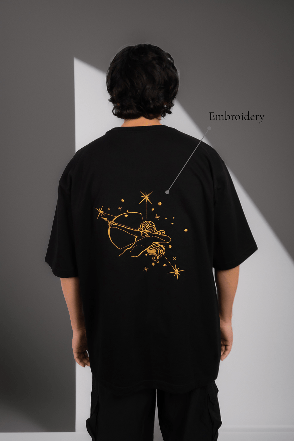 Sagittarius (Sagittarius themed Embroidered oversize t-shirt, unisex) - Albin FashionT-shirtAlbin Fashion