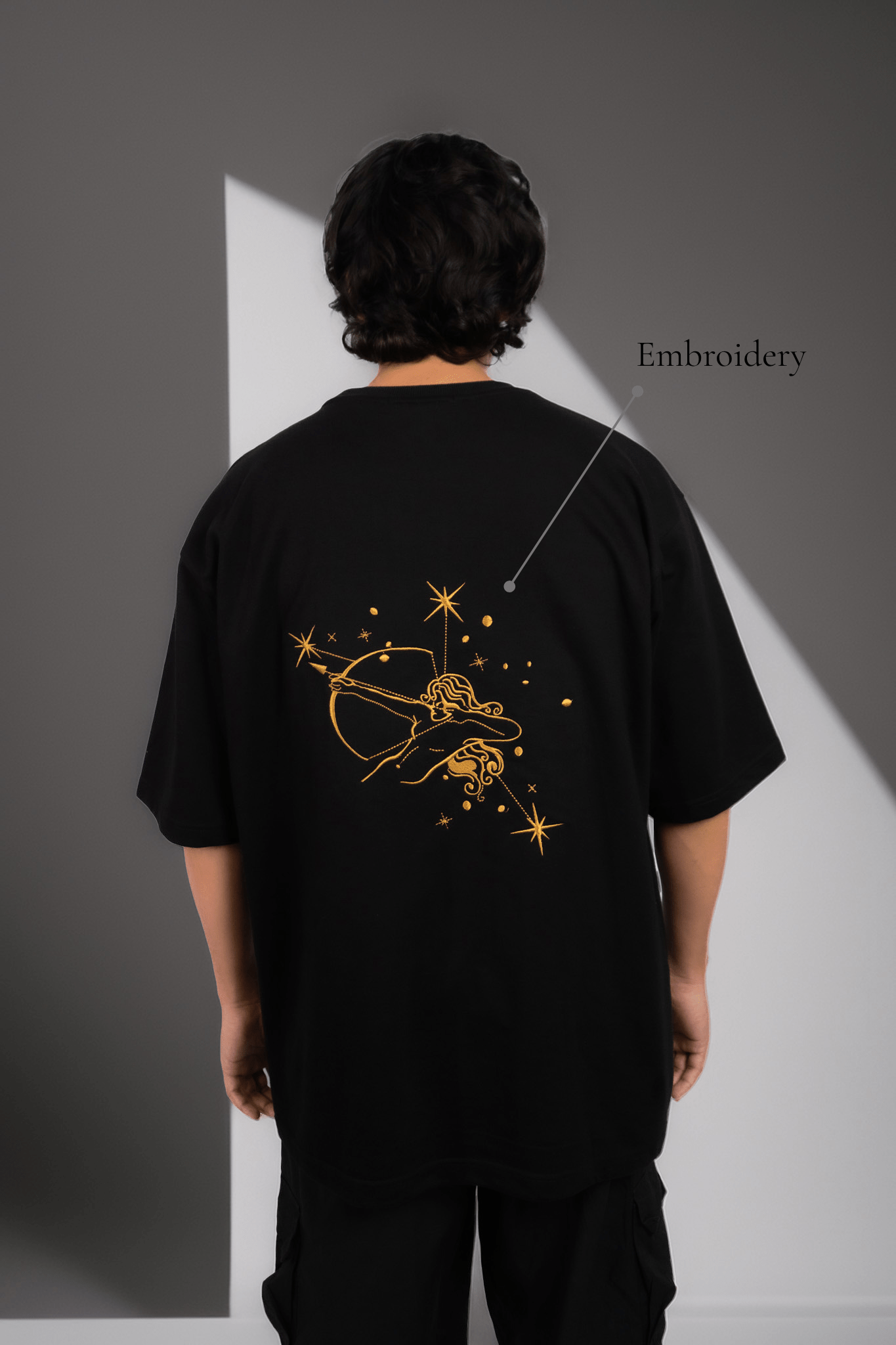 Sagittarius (Sagittarius themed Embroidered oversize t-shirt, unisex) - Albin FashionT-shirtAlbin Fashion
