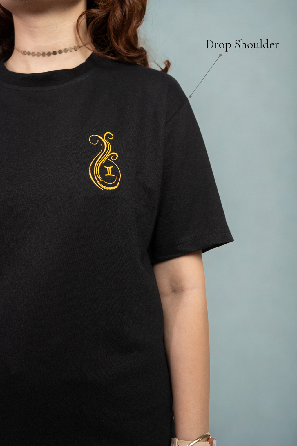 Gemini (Gemini themed Embroidered oversize t-shirt, unisex)