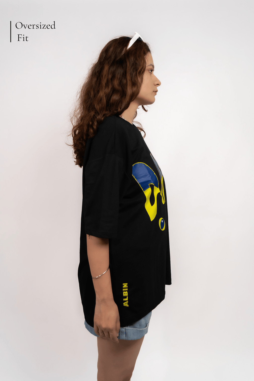 Dark Vision DTF Over Size Black T-shirt (Unisex) - Albin FashionT-shirtAlbin Fashion