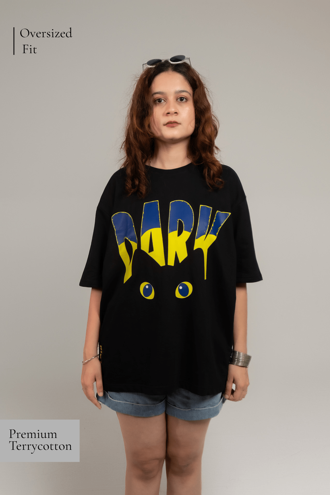 Dark Vision DTF Over Size Black T-shirt (Unisex) - Albin FashionT-shirtAlbin Fashion