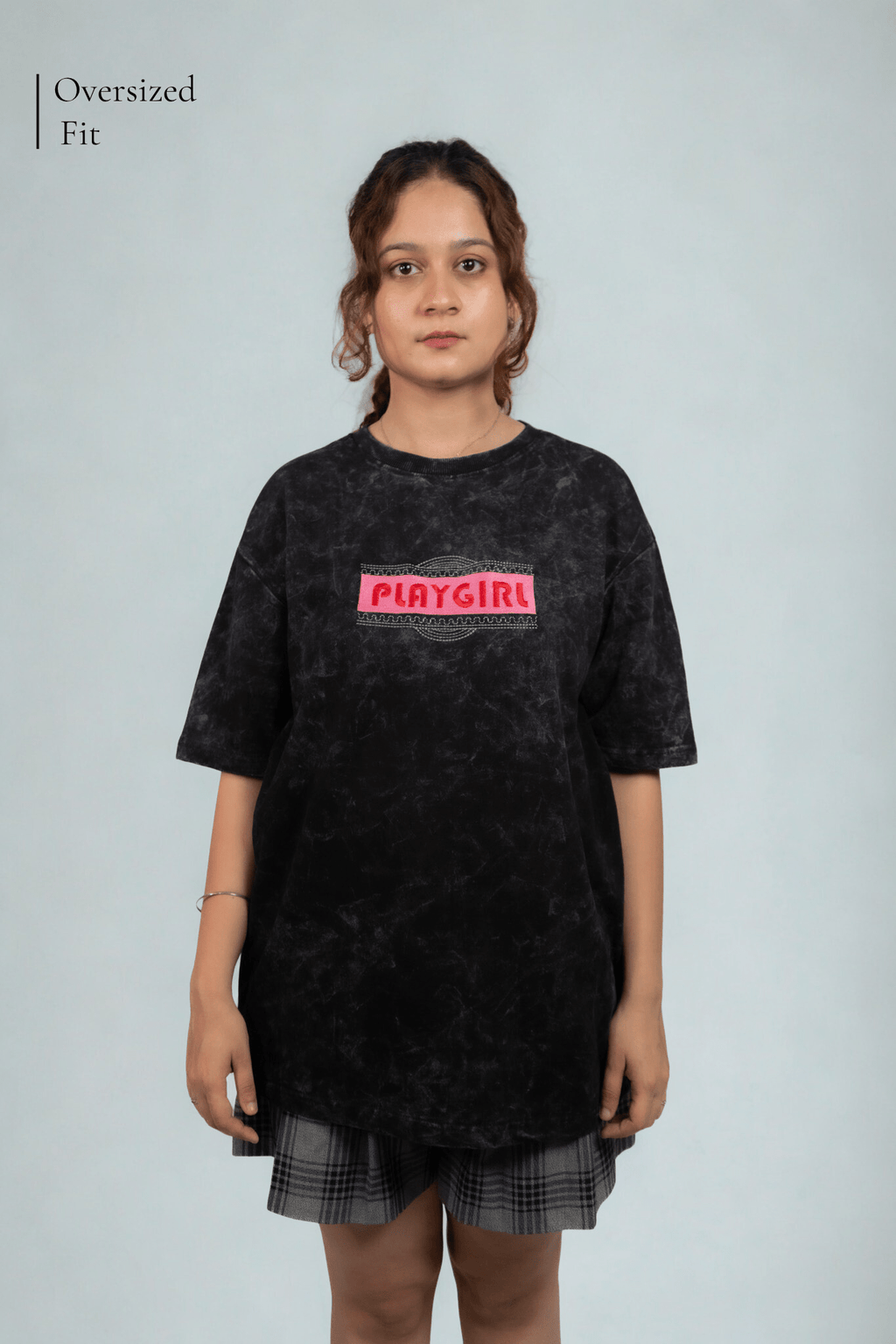 Play Girl Embroidered Over Size T-shirt (Unisex) - Albin FashionT-shirtAlbin Fashion