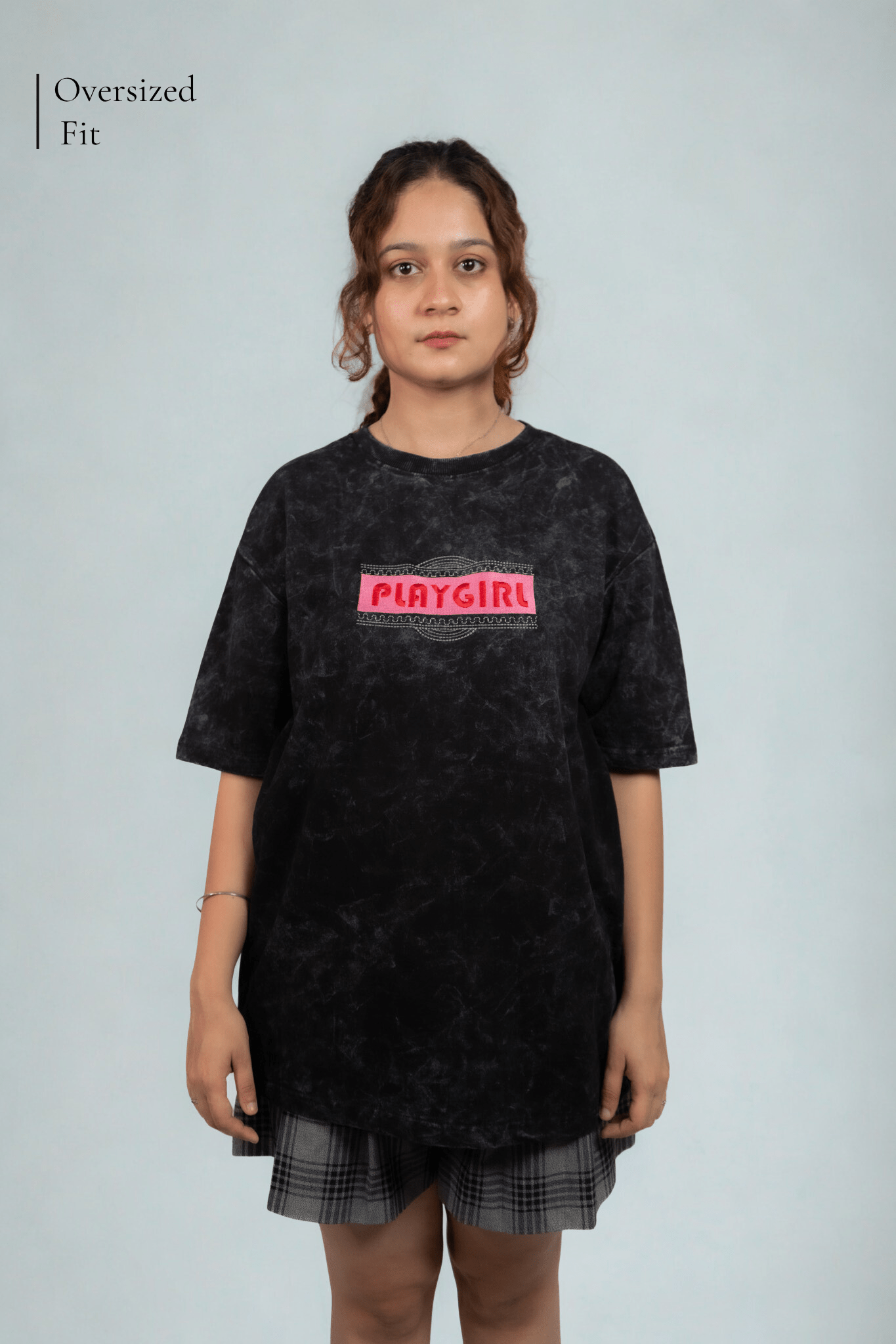 Play Girl Embroidered Over Size T-shirt (Unisex) - Albin FashionT-shirtAlbin Fashion