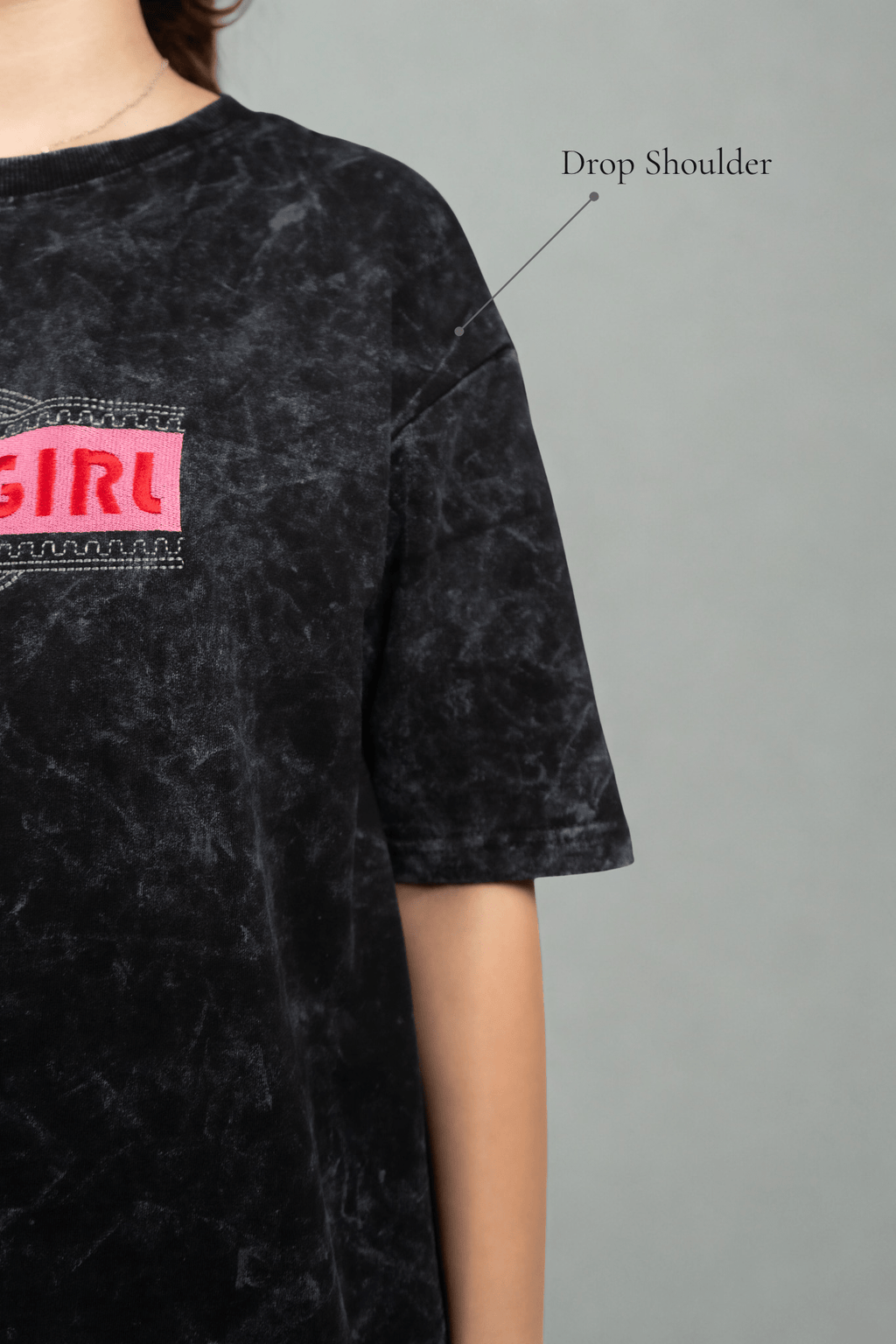 Play Girl Embroidered Over Size T-shirt (Unisex) - Albin FashionT-shirtAlbin Fashion