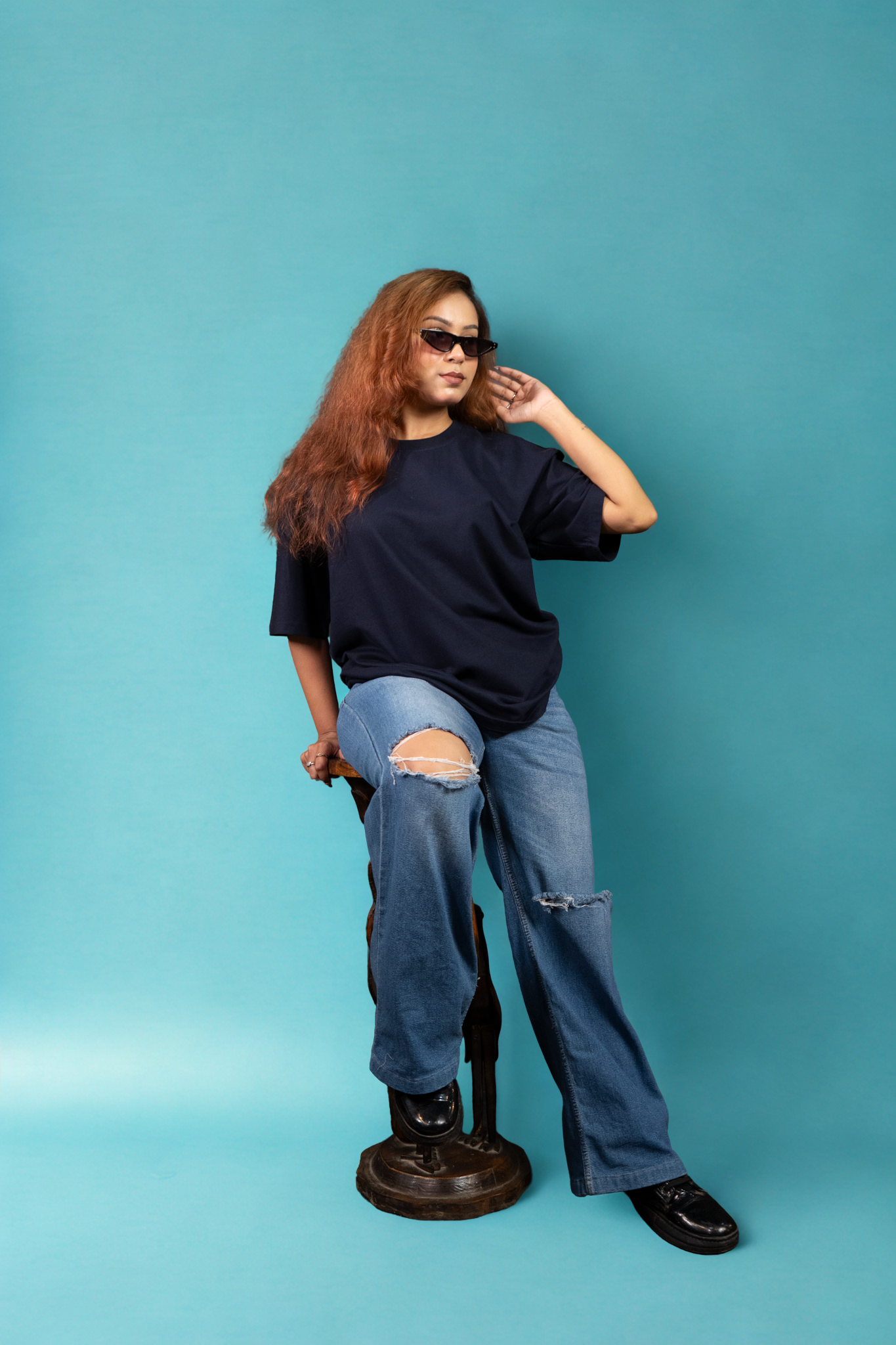 Classic Blue Oversized t-shirt (unisex)