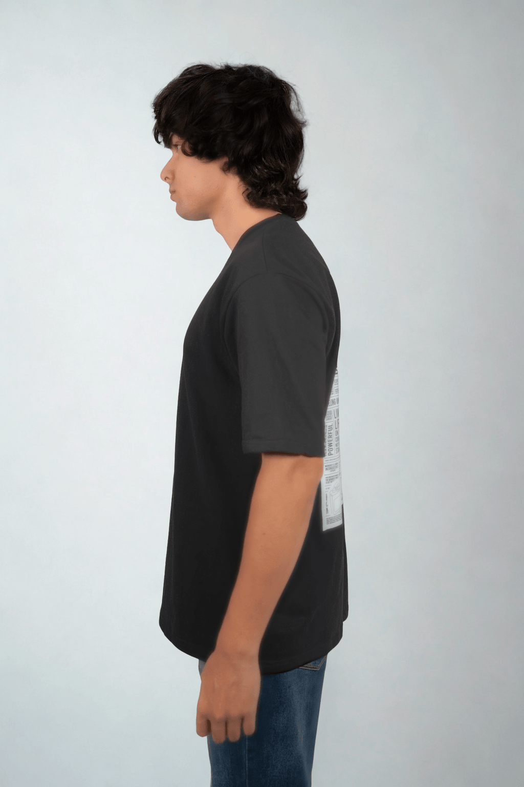 Ink and Cotton DTF Over Size Black T-shirt (Unisex) - Albin FashionT-shirtAlbin Fashion