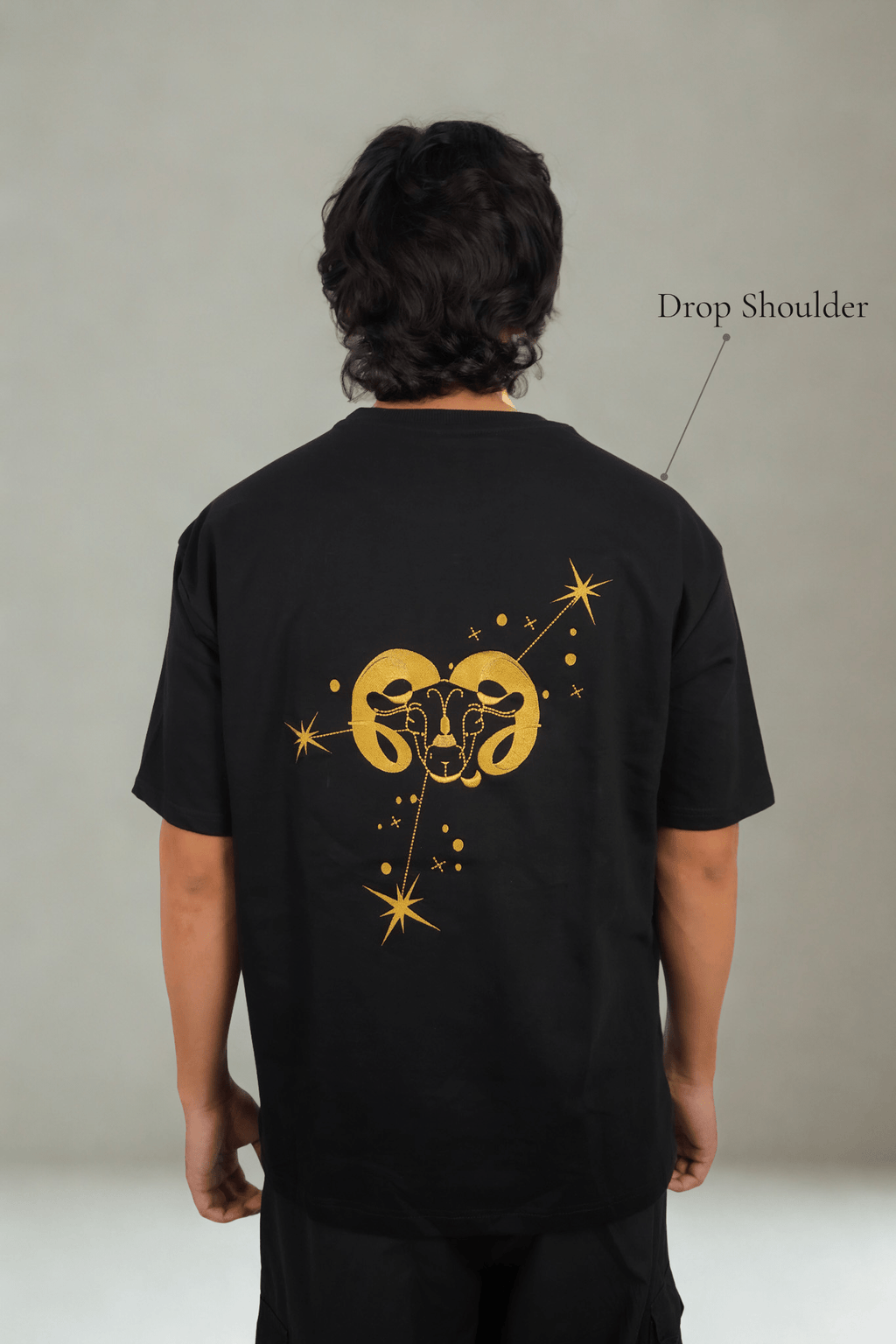 Aries (Aries themed Embroidered oversize t-shirt, unisex) - Albin FashionT-shirtAlbin Fashion