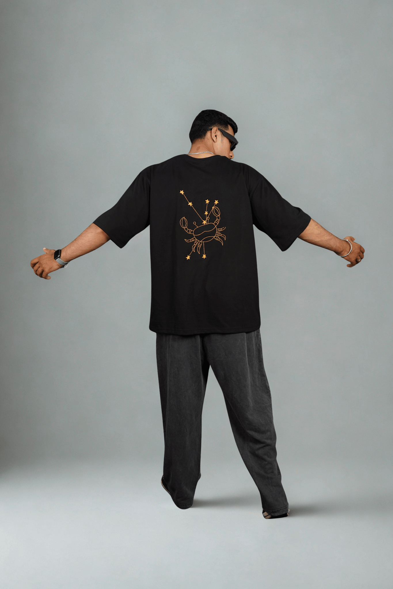 Cancer (Cancer themed Embroidered oversize t-shirt, unisex) - Albin FashionT-shirtAlbin Fashion