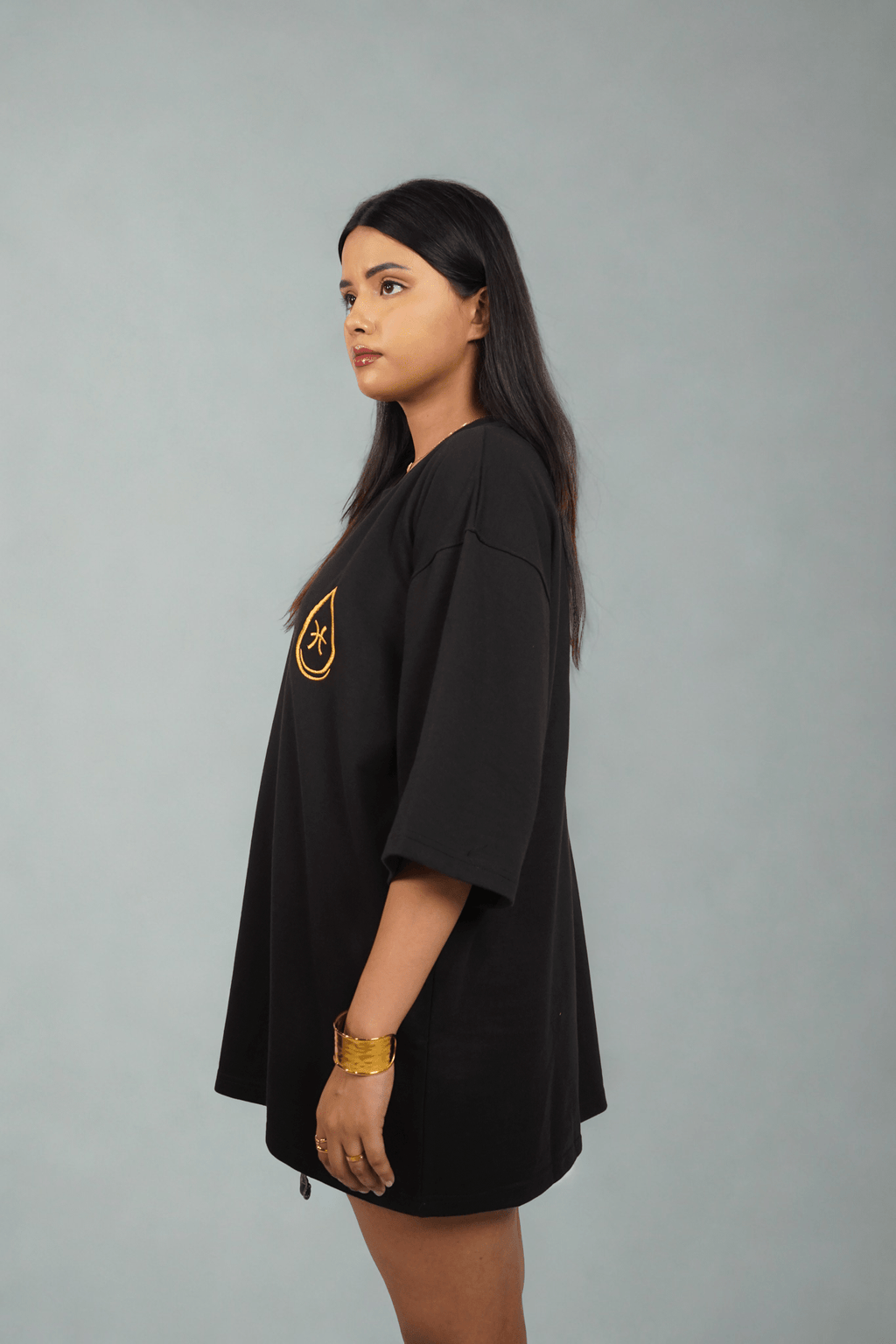 Pisces (Pisces themed Embroidered oversize t-shirt, unisex) - Albin FashionT-shirtAlbin Fashion