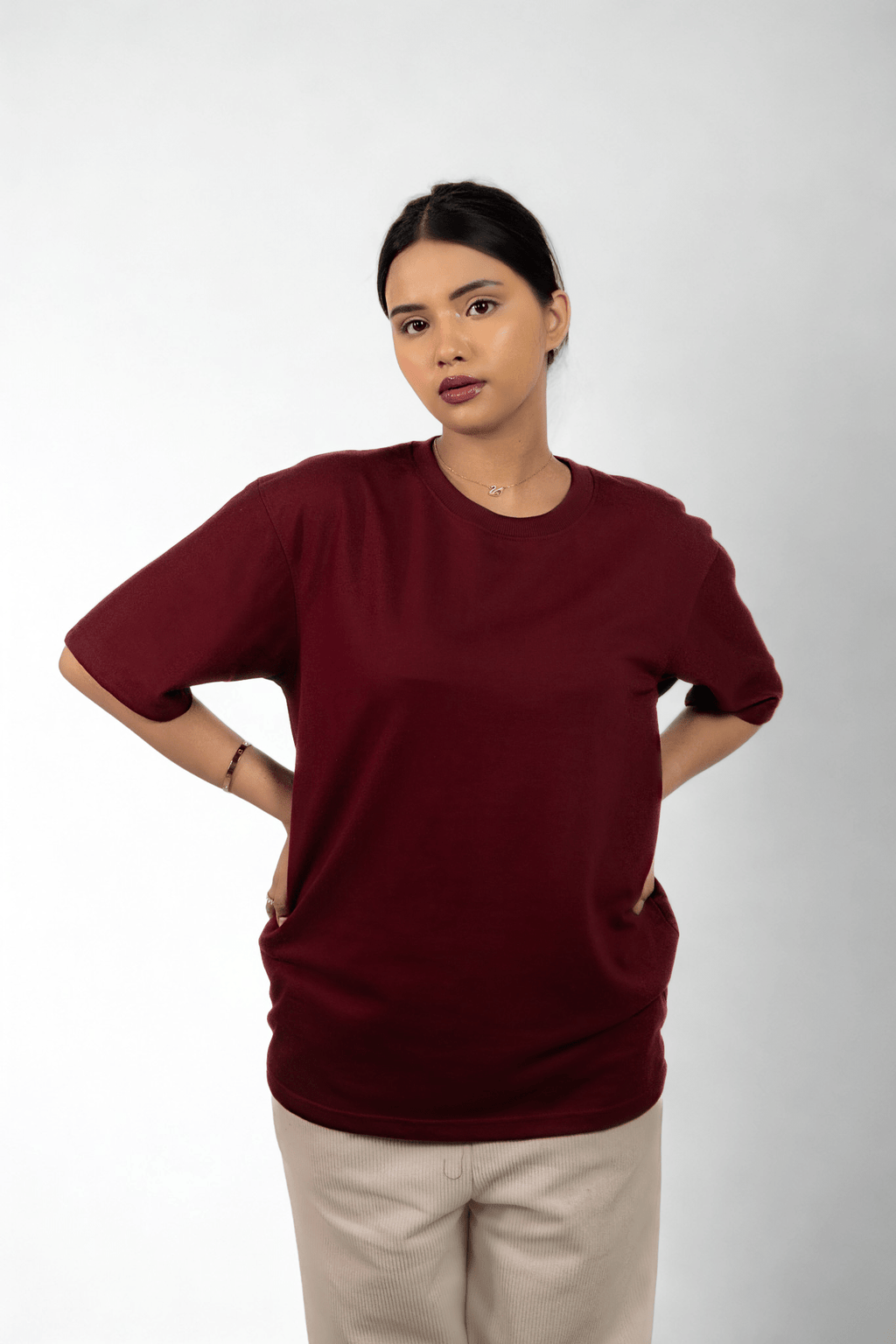Classic Maroon Oversized t-shirt (unisex) - Albin FashionT-shirtAlbin Fashion