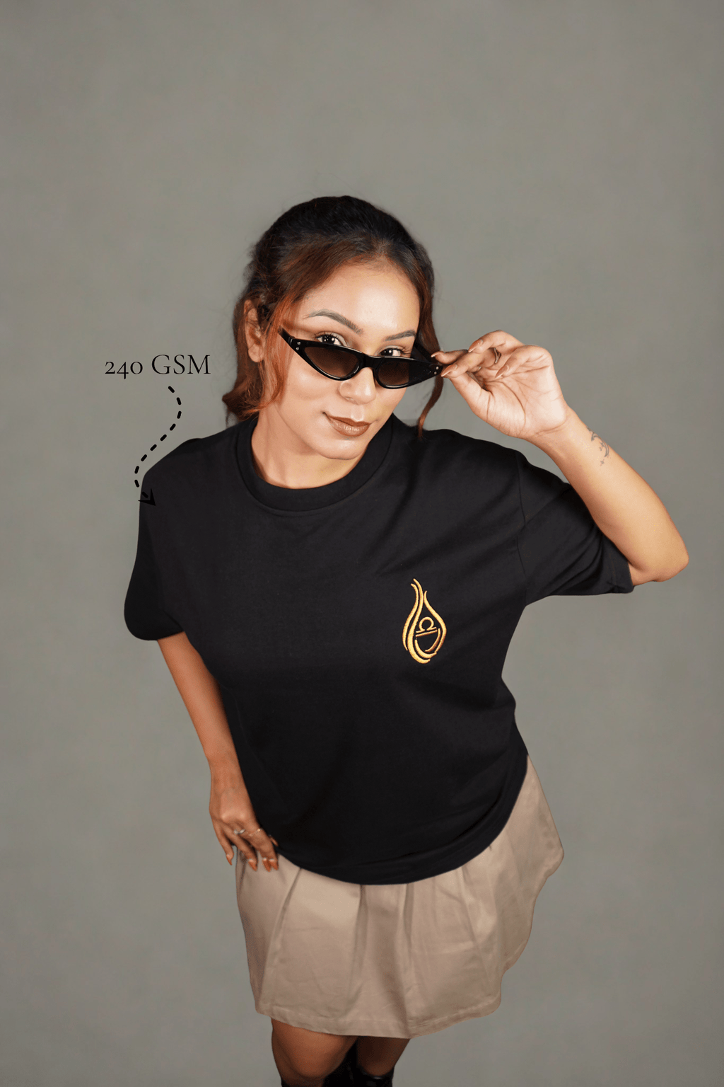 Libra (Libra themed Embroidered oversize t-shirt, unisex) - Albin FashionT-shirtAlbin Fashion