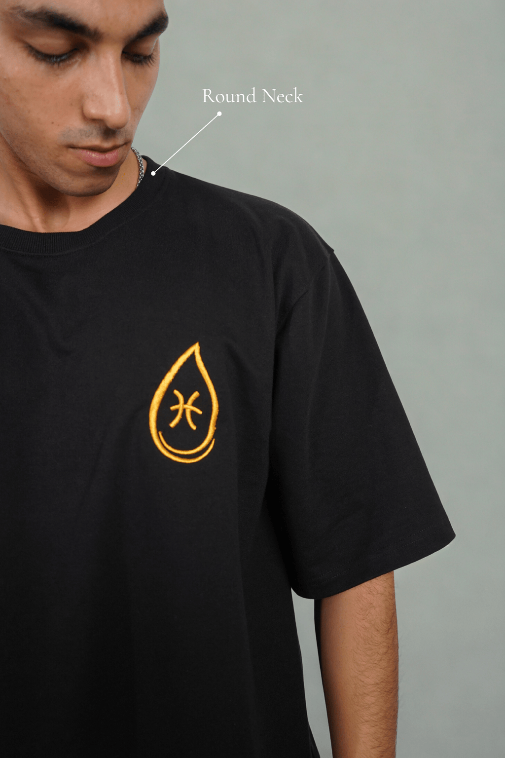 Pisces (Pisces themed Embroidered oversize t-shirt, unisex) - Albin FashionT-shirtAlbin Fashion