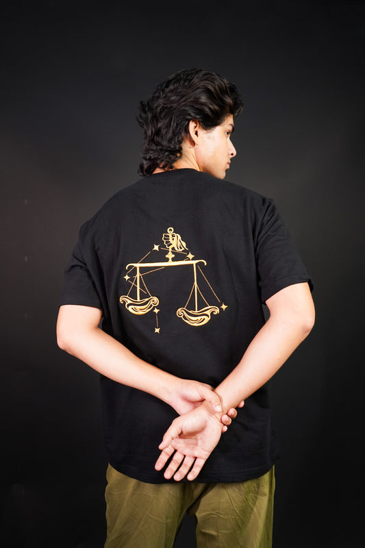 Libra (Libra themed Embroidered oversize t-shirt, unisex) - Albin FashionT-shirtAlbin Fashion
