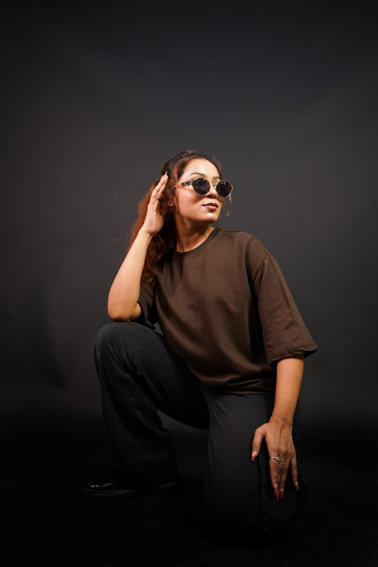 Classic Brown Over Size T-shirt (unisex) - Albin FashionT-shirtAlbin Fashion