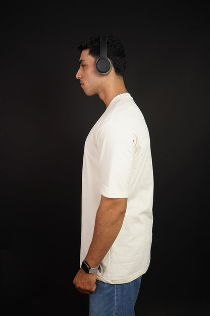 Skate Punk Over Size Off White T-shirt (Unisex) - Albin FashionT-shirtAlbin Fashion