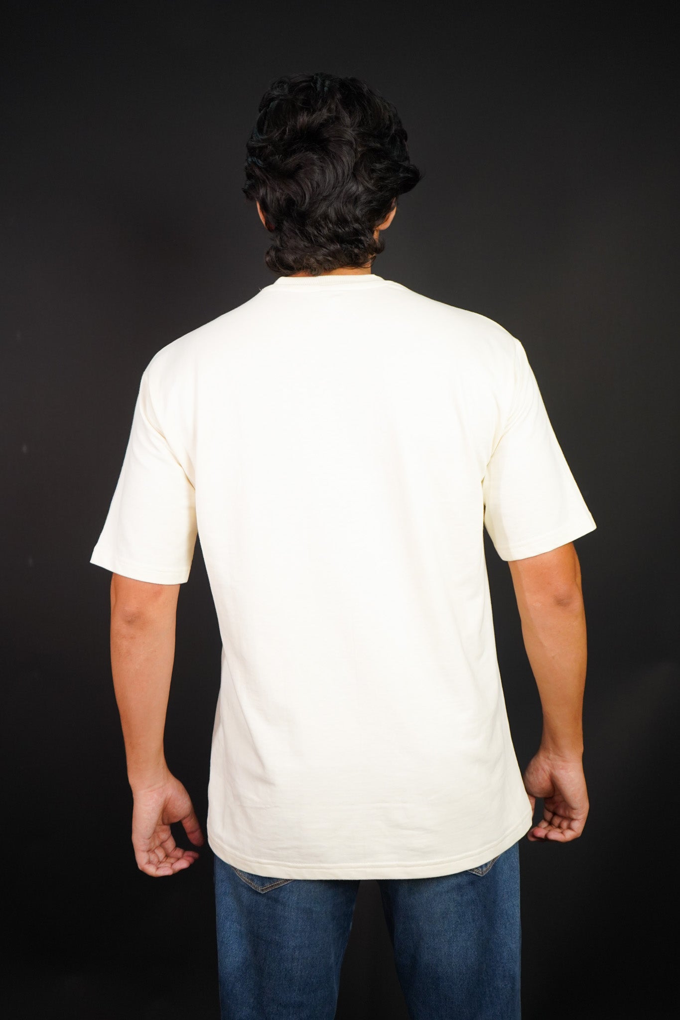 cosmic buddy Over Size Off White T-shirt (Unisex) - Albin FashionT-shirtAlbin Fashion