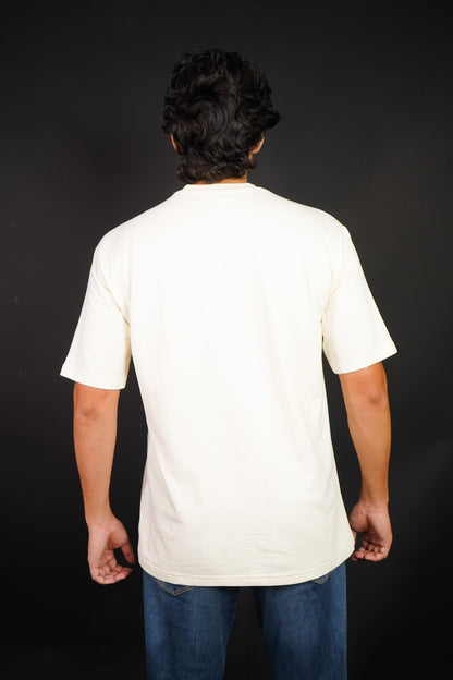 cosmic buddy Over Size Off White T-shirt (Unisex) - Albin FashionT-shirtAlbin Fashion