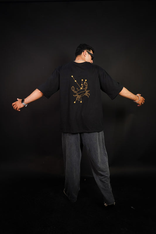 Cancer (Cancer themed Embroidered oversize t-shirt, unisex) - Albin FashionT-shirtAlbin Fashion