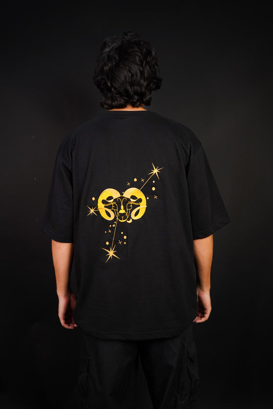 Aries (Aries themed Embroidered oversize t-shirt, unisex) - Albin FashionT-shirtAlbin Fashion