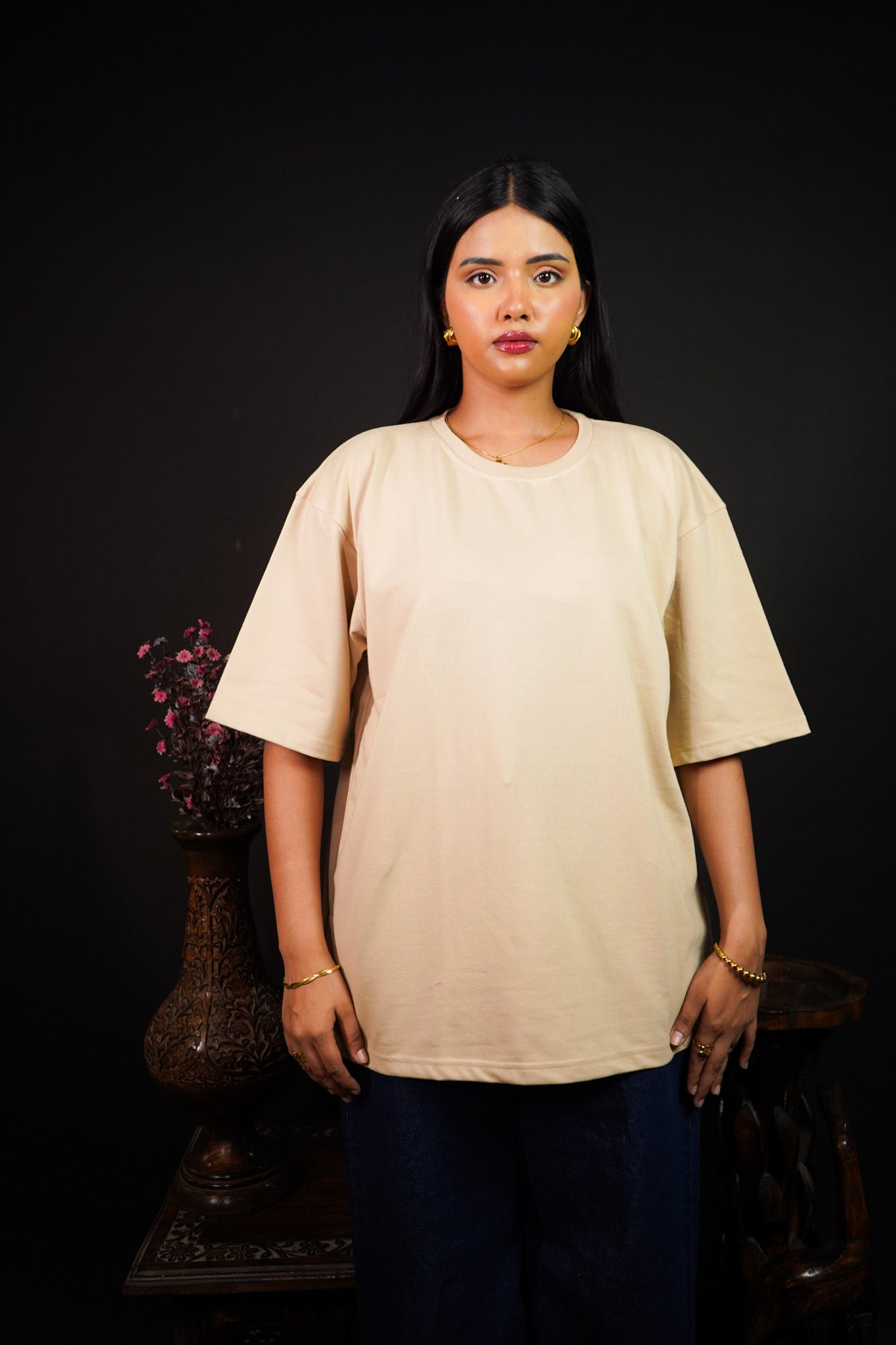Classic Beige Oversized t-shirt (unisex) - Albin FashionT-shirtAlbin Fashion