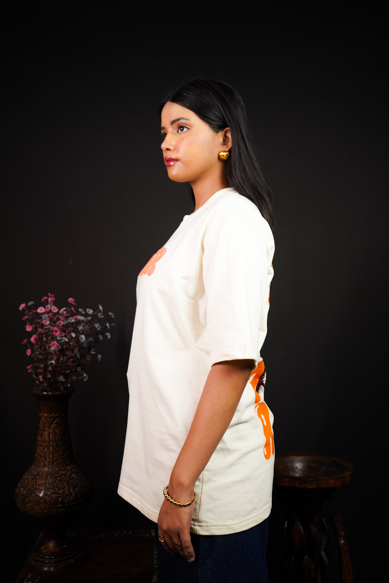 Roar Over Size Off white T-shirt (Unisex) - Albin FashionT-shirtAlbin Fashion