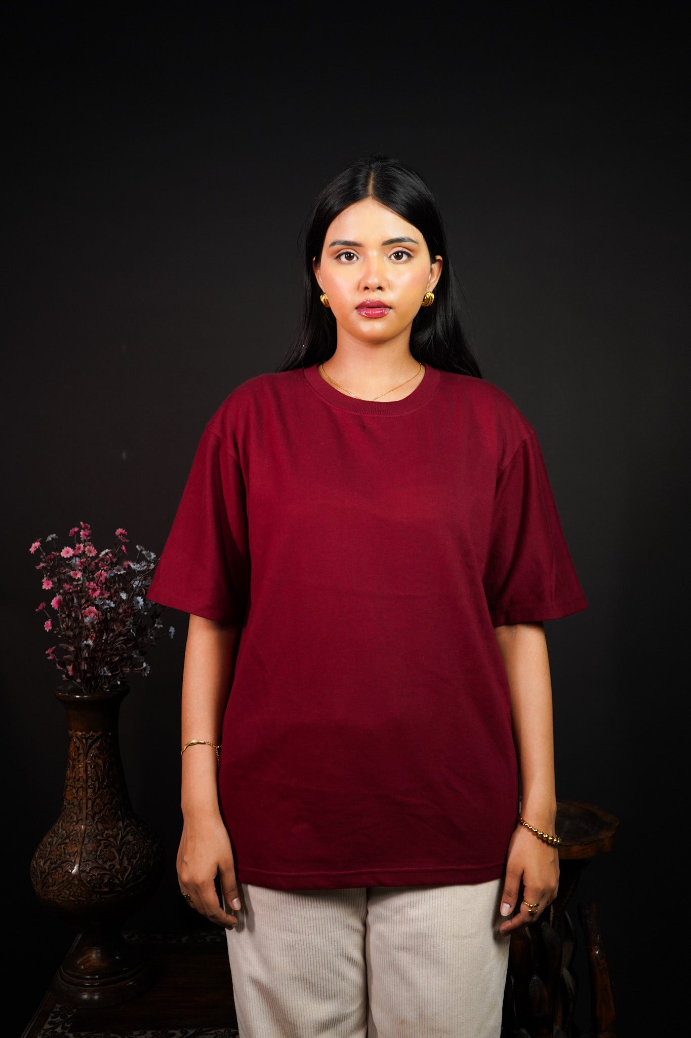 Classic Maroon Oversized t-shirt (unisex) - Albin FashionT-shirtAlbin Fashion