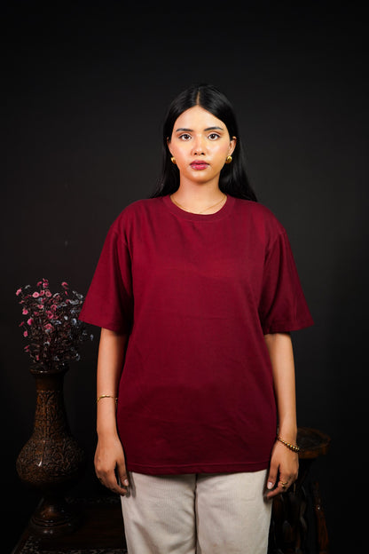 Classic Maroon Oversized t-shirt (unisex) - Albin FashionT-shirtAlbin Fashion
