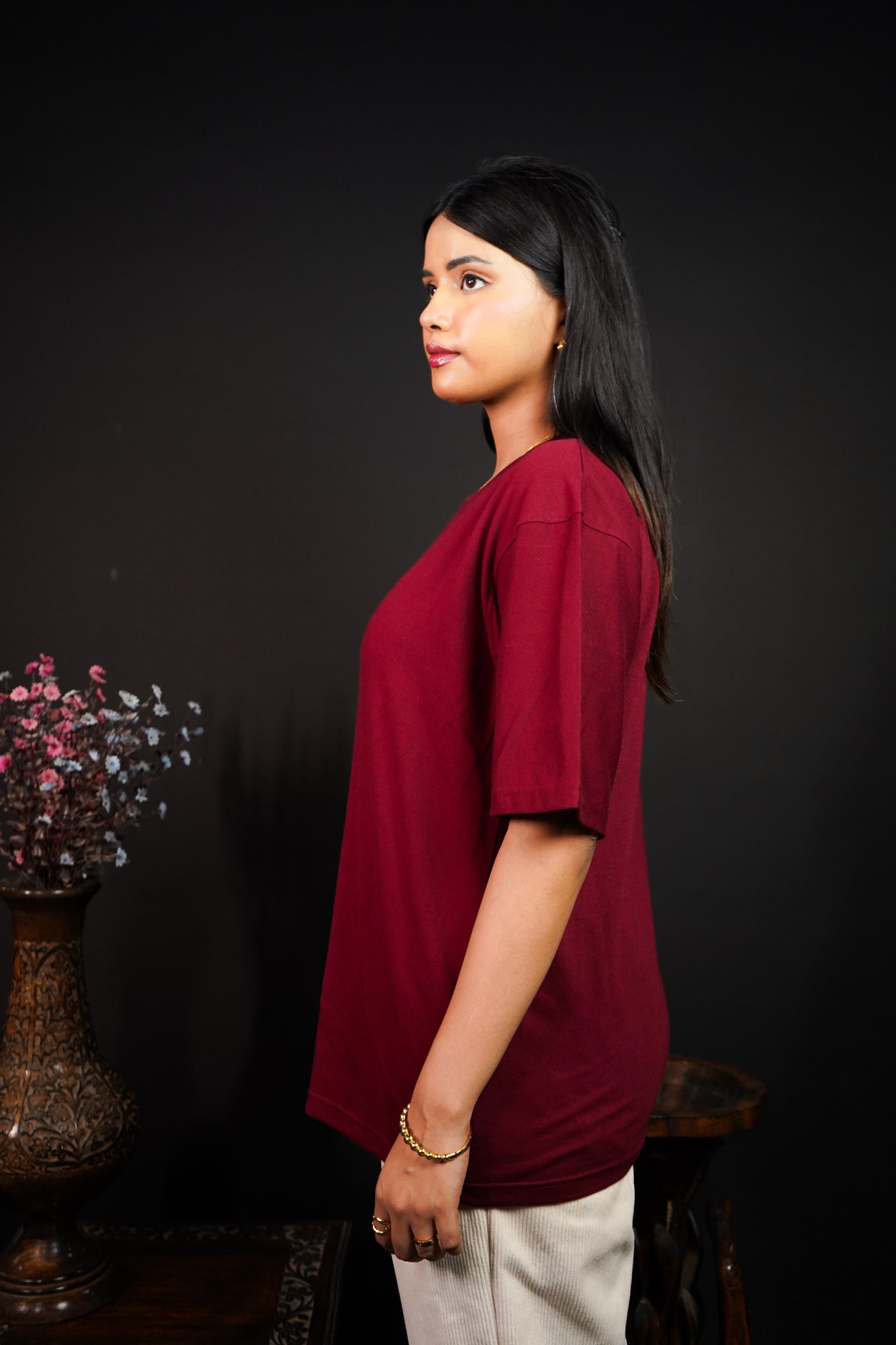 Classic Maroon Oversized t-shirt (unisex) - Albin FashionT-shirtAlbin Fashion