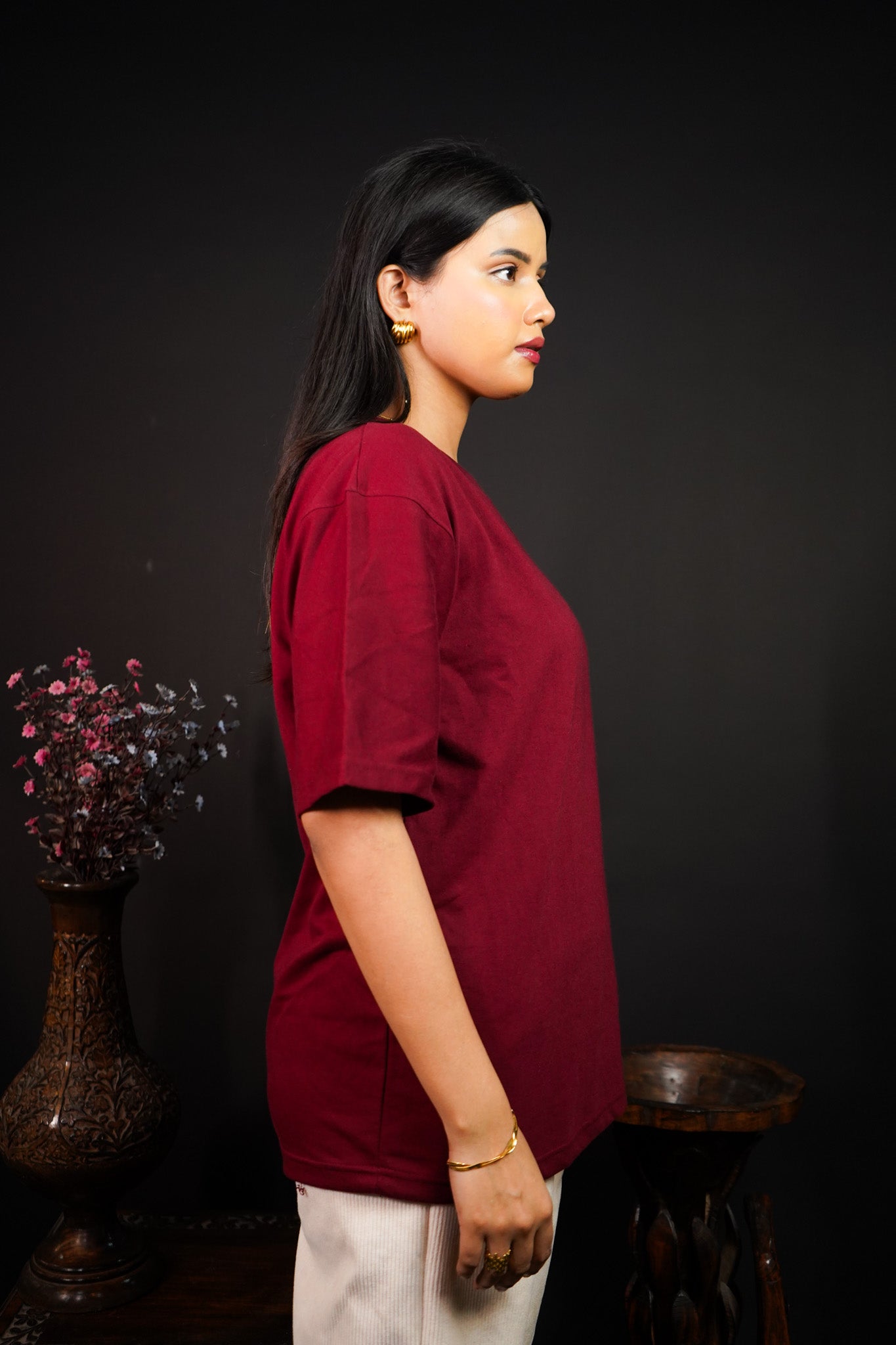 Classic Maroon Oversized t-shirt (unisex) - Albin FashionT-shirtAlbin Fashion