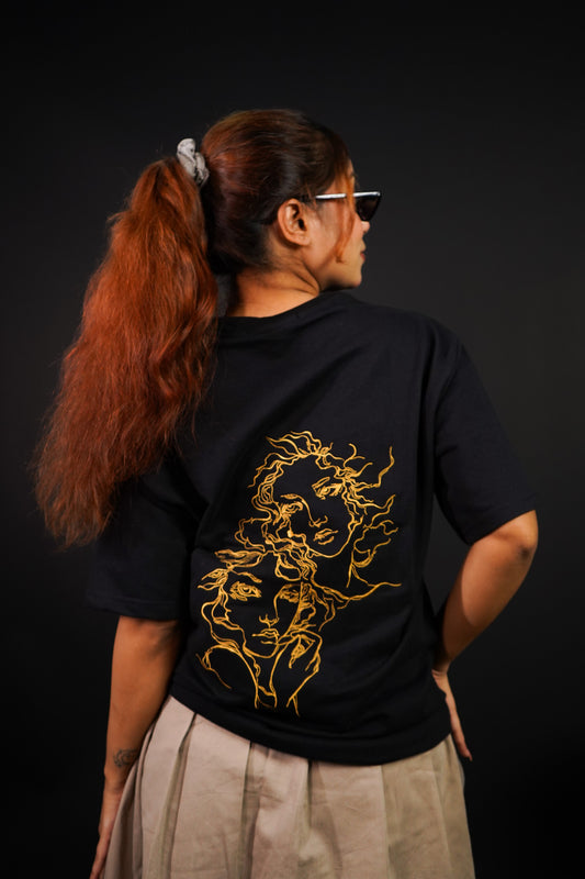 Gemini (Gemini themed Embroidered oversize t-shirt, unisex) - Albin FashionT-shirtAlbin Fashion